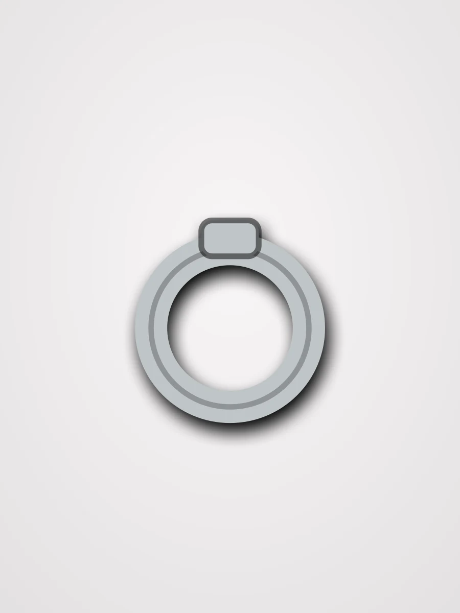 Bague acier Argent